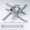 Letala Plafondlamp LED Nikkel mat, 4-lichts Letala Plafondlamp LED Nikkel mat, 4-lichts