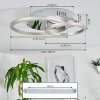 Buren Plafondlamp LED Aluminium, Chroom, 1-licht