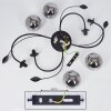 Barasat Plafondlamp LED Zwart, 4-lichts