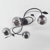 Barasat Plafondlamp LED Zwart, 4-lichts