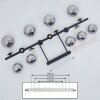 Chehalis Plafondlamp LED Zwart, 9-lichts
