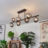 Chehalis Plafondlamp LED Zwart, 9-lichts