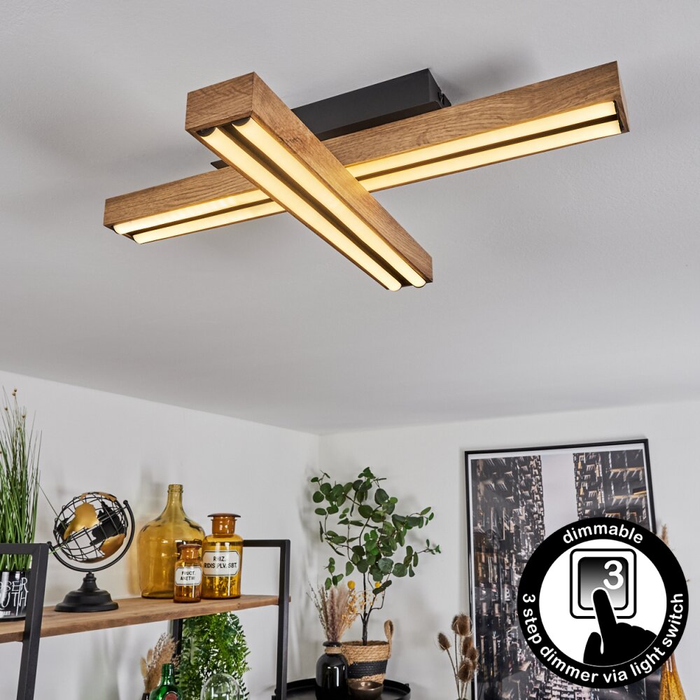 Maumela Plafondlamp LED Zwart, 1-licht main product photo