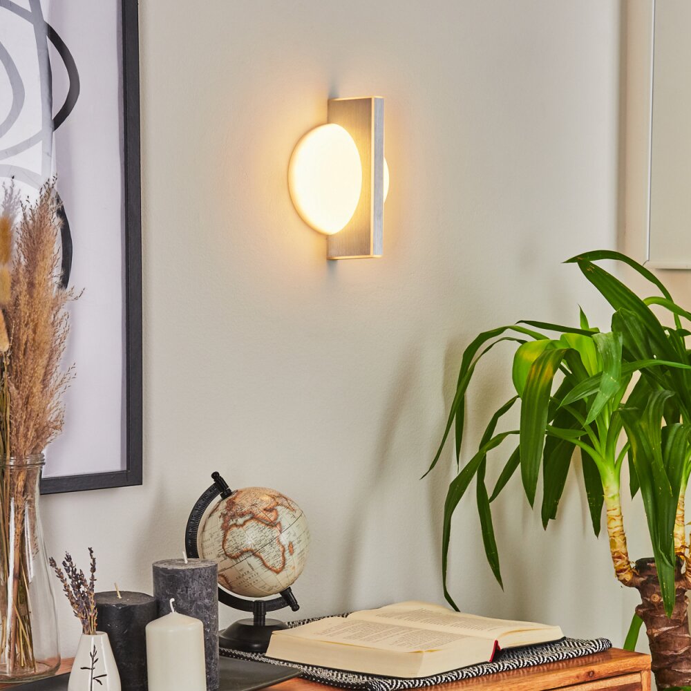 Wroxton Muurlamp LED Aluminium, 1-licht