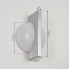 Wroxton Muurlamp LED Aluminium, 1-licht