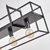 Victorine Hanglamp Chroom, Zwart, 4-lichts