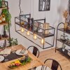 Victorine Hanglamp Chroom, Zwart, 4-lichts