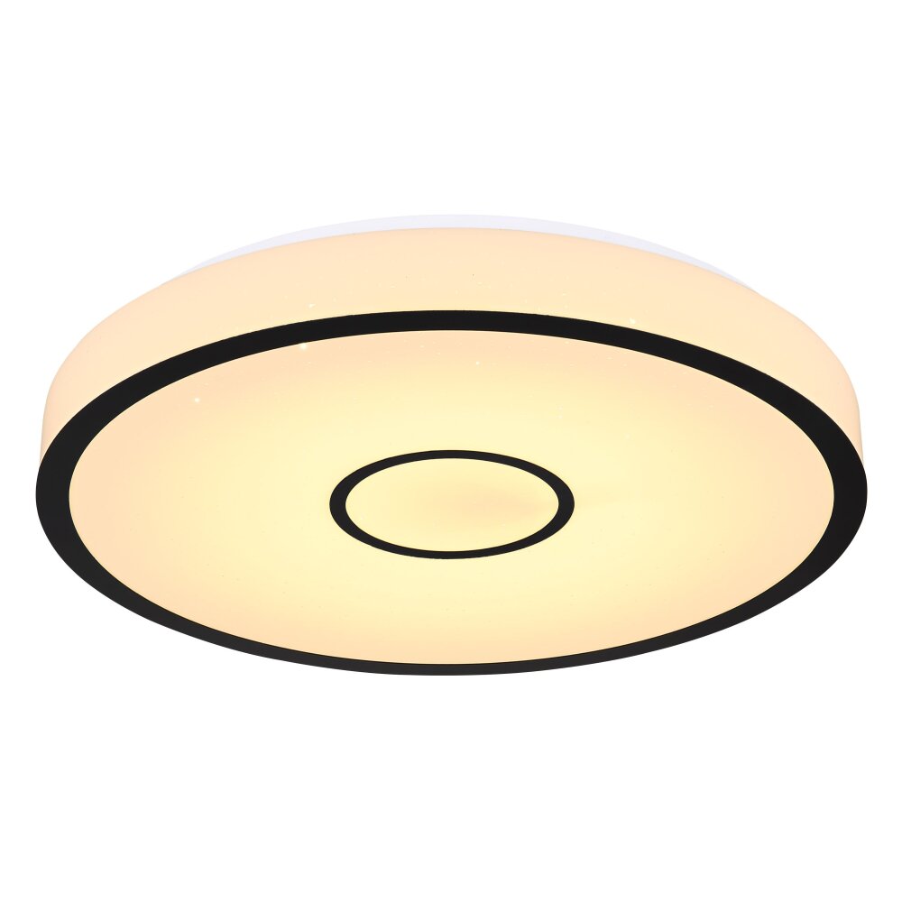 Globo GEORGIA Plafondlamp LED Wit, 1-licht, Afstandsbediening, Kleurwisselaar