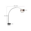 Steinhauer Sparkled Light Staande lamp Zwart, 1-licht