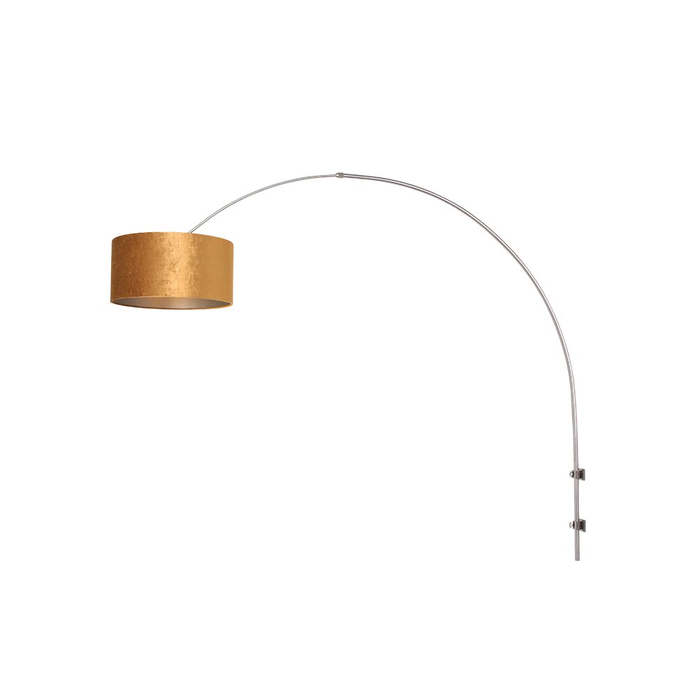 Steinhauer Sparkled Light Muurlamp Staal geborsteld, 1-licht main product photo