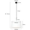 Steinhauer Sparkled Light Hanglamp Zwart, 1-licht