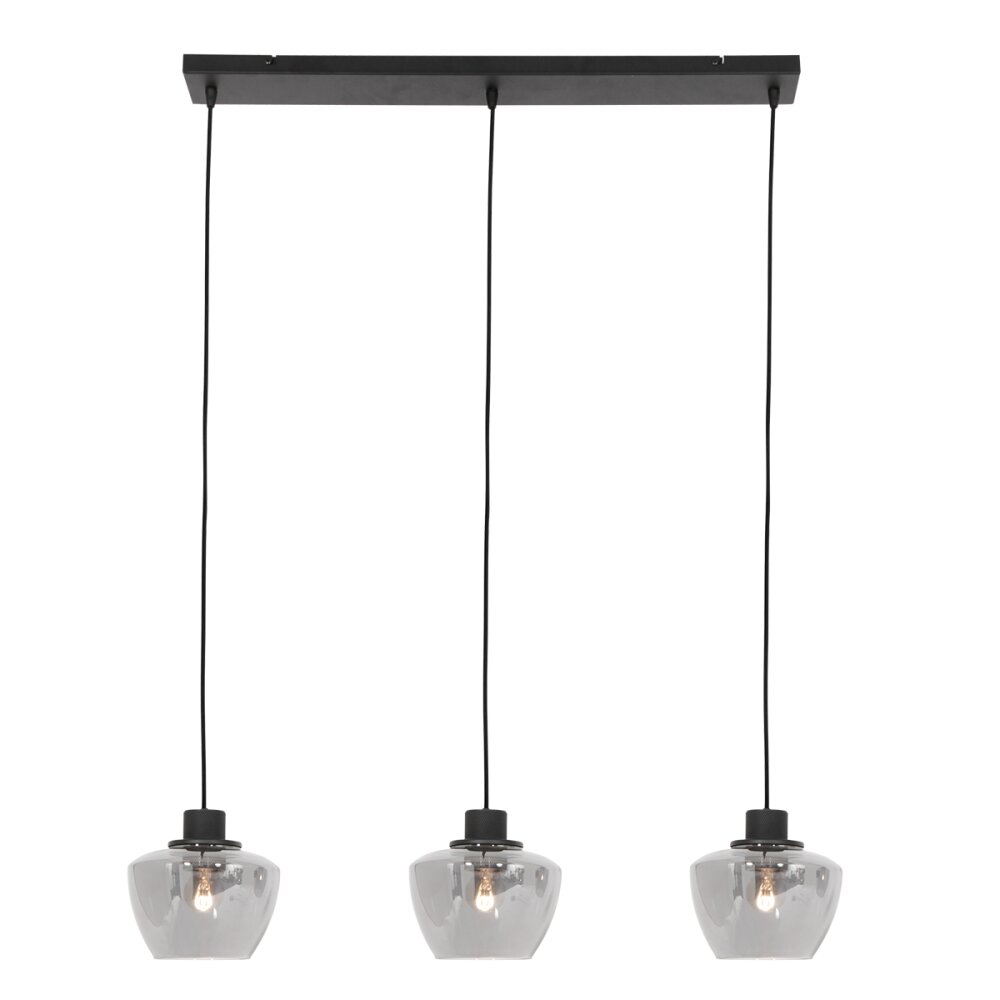 Steinhauer Noirver Hanglamp Zwart, 3-lichts main product photo