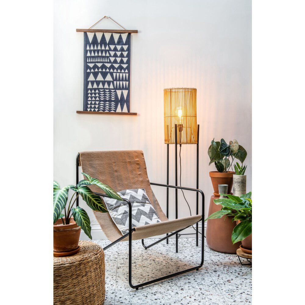 Lucide JANTINE Staande lamp Zwart, 1-licht main product photo