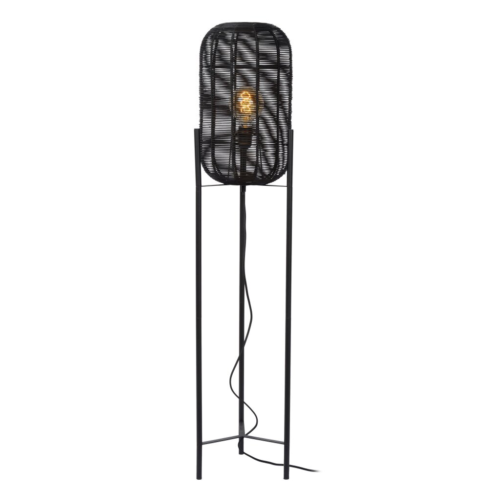Lucide HERMINE Staande lamp Zwart, 1-licht main product photo
