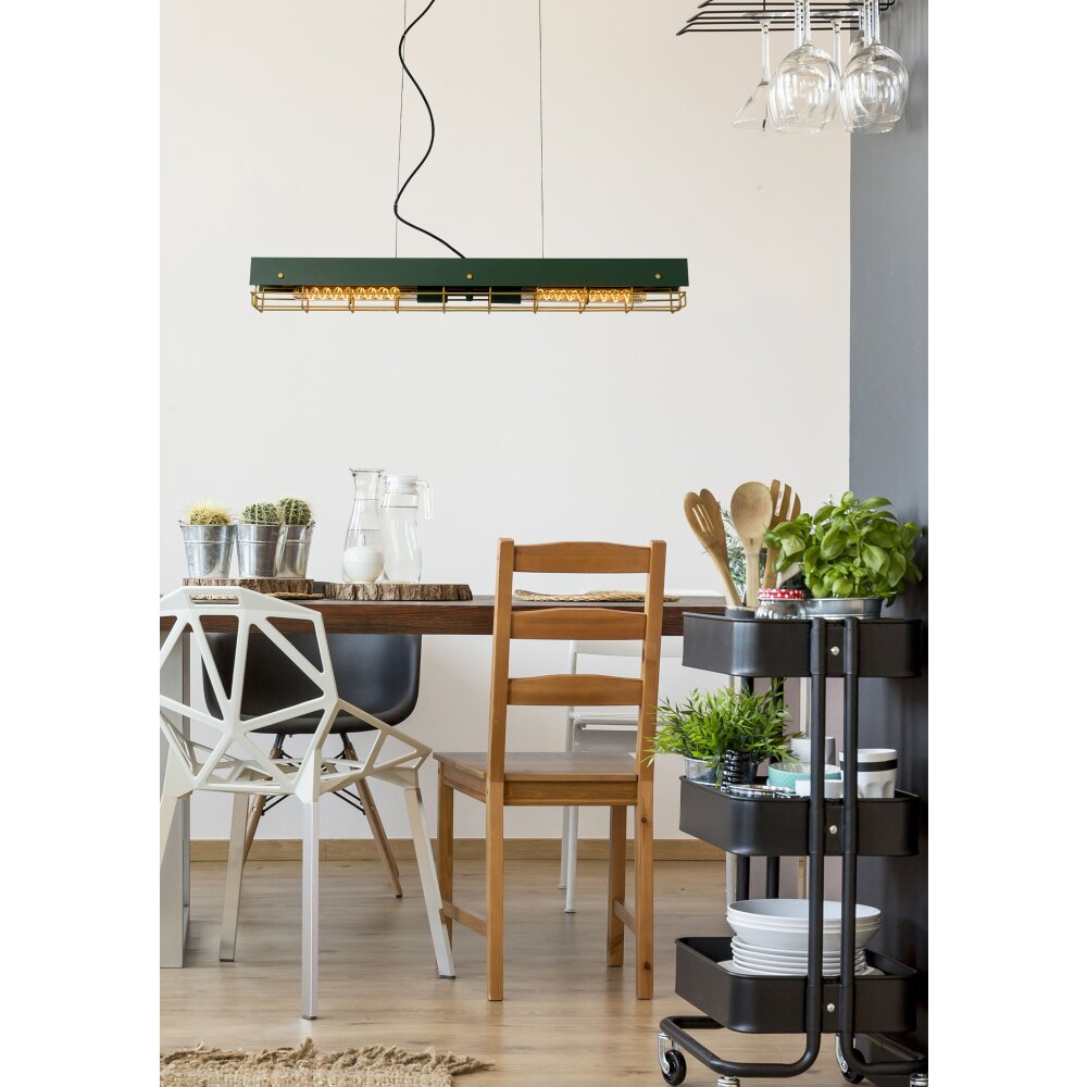 Lucide PENIGUET Hanglamp Groen, 2-lichts main product photo