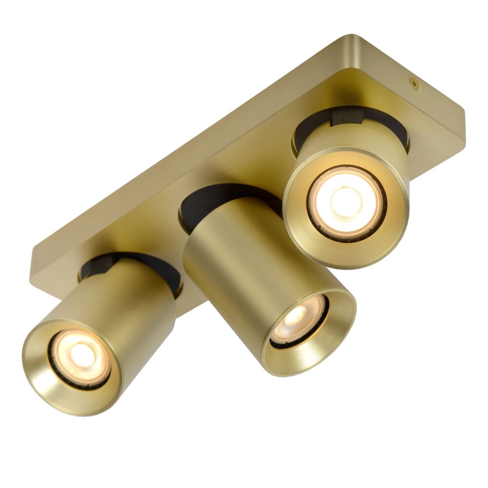 Lucide NIGEL Plafondlamp LED Goud, Messing, 3-lichts