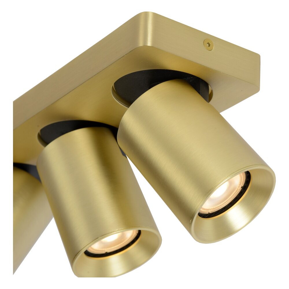Lucide NIGEL Plafondlamp LED Goud, Messing, 3-lichts