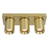 Lucide NIGEL Plafondlamp LED Goud, Messing, 3-lichts