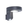 Lutec DISO Buiten muurverlichting LED Antraciet, 1-licht, Bewegingsmelder