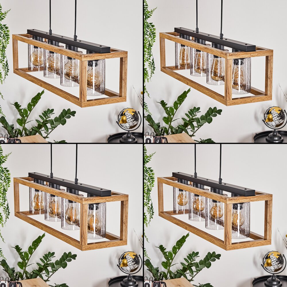 Brugg Hanglamp Zwart, 4-lichts