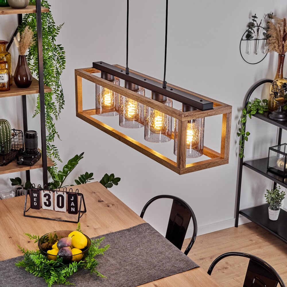 Brugg Hanglamp Zwart, 4-lichts