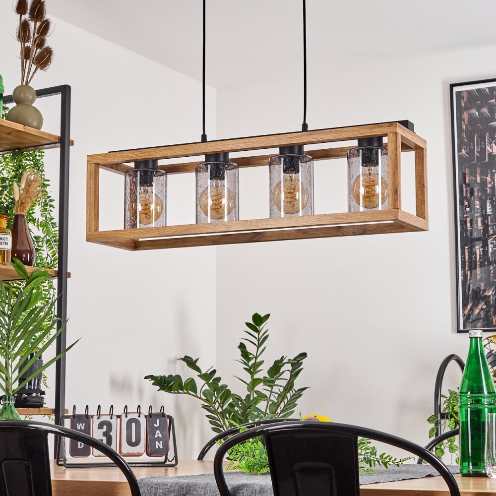 Brugg Hanglamp Zwart, 4-lichts