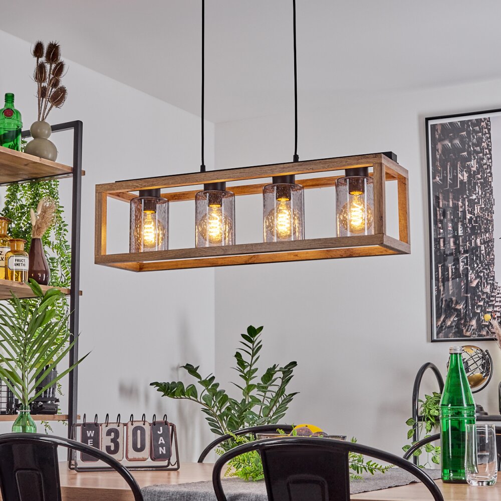 Brugg Hanglamp Zwart, 4-lichts