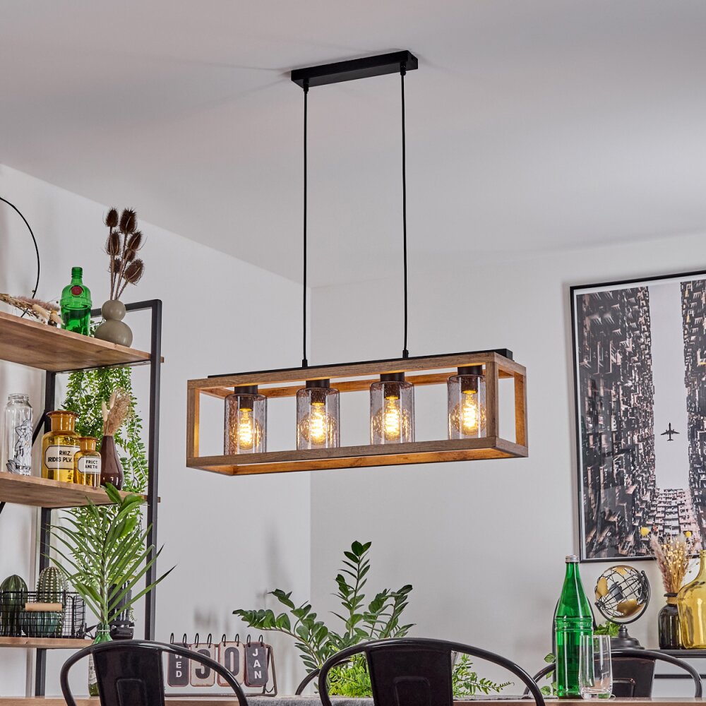 Brugg Hanglamp Zwart, 4-lichts