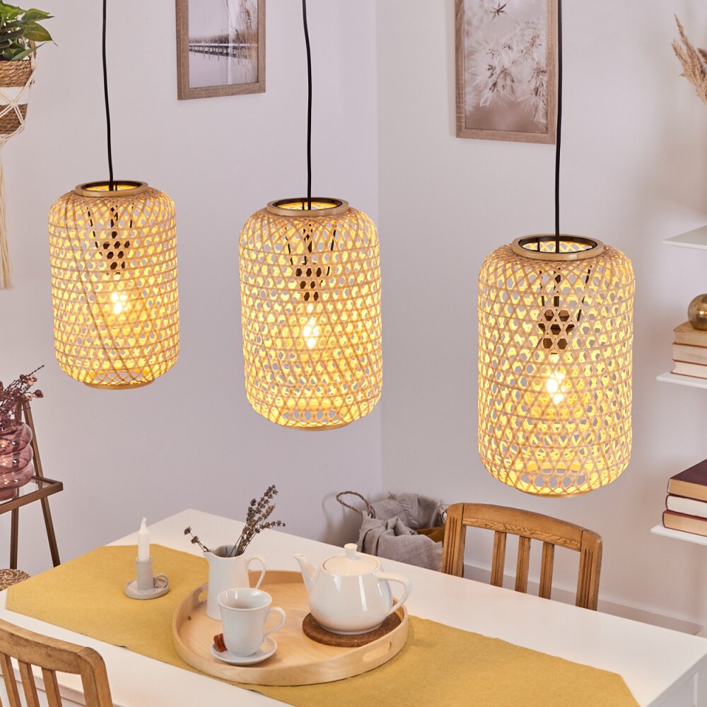 Uguay Hanglamp Zwart, 3-lichts main product photo