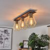 Cenova Plafondlamp Zwart, 3-lichts