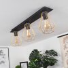 Cenova Plafondlamp Zwart, 3-lichts