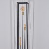 Woden Staande lamp Messing, Zwart, 3-lichts