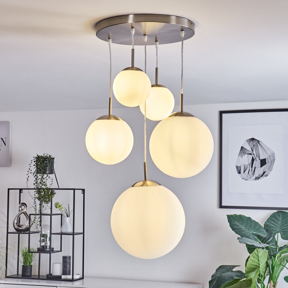 Cochuna Hanglamp Nikkel mat, 5-lichts main product photo