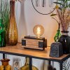 Yuma Tafellamp Natuurlijke kleuren, Zwart, 1-licht