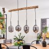 Verbania Hanger Natuurlijke kleuren, Zwart, 4-lichts