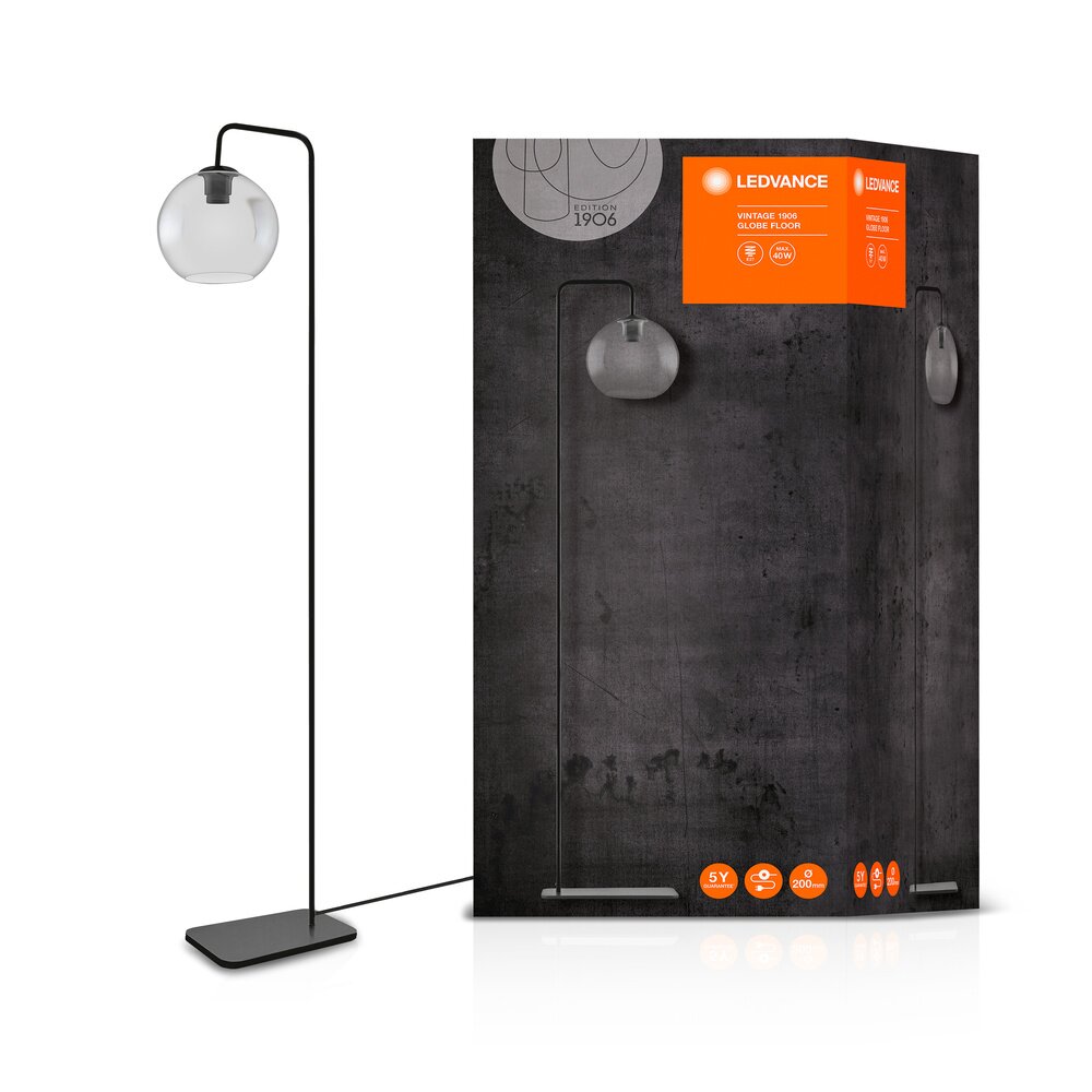 Ledvance 1906 Globe Staande lamp Zwart, 1-licht main product photo