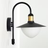 Theux Buiten muurverlichting Goud, Zwart, 1-licht, Bewegingsmelder