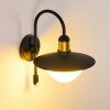 Theux Buiten muurverlichting Goud, Zwart, 1-licht, Bewegingsmelder