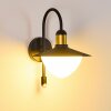 Theux Buiten muurverlichting Goud, Zwart, 1-licht, Bewegingsmelder