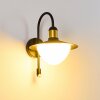 Theux Buiten muurverlichting Goud, Zwart, 1-licht, Bewegingsmelder