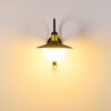 Theux Buiten muurverlichting Goud, Zwart, 1-licht, Bewegingsmelder