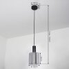 Roosevelt Hanger Zwart, 1-licht