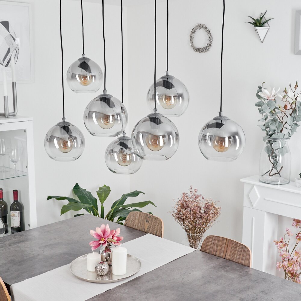 Leissigen Hanglamp Oud zilver, 7-lichts