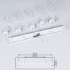 Mesas Hanglamp Wit, 5-lichts