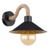 Globo DIANA Muurlamp Zwart, 1-licht