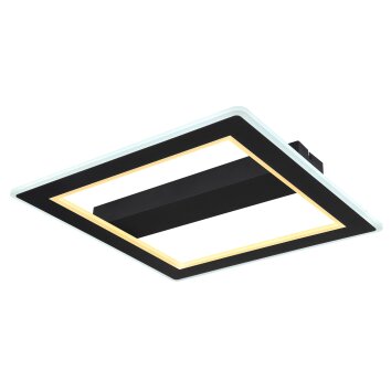 Globo MATTIA Plafondlamp LED Zwart, 1-licht