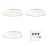 Brilliant Burlie Plafondlamp LED Wit, 1-licht, Afstandsbediening, Kleurwisselaar