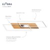 Elobra Panama Plafondlamp LED Natuurlijke kleuren, 2-lichts