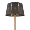 Globo LUNA Staande lamp houtlook, Zwart, 1-licht