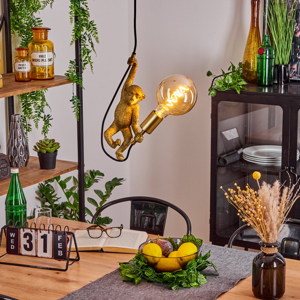 Suardi Hanger Goud, Zwart, 1-licht main product photo